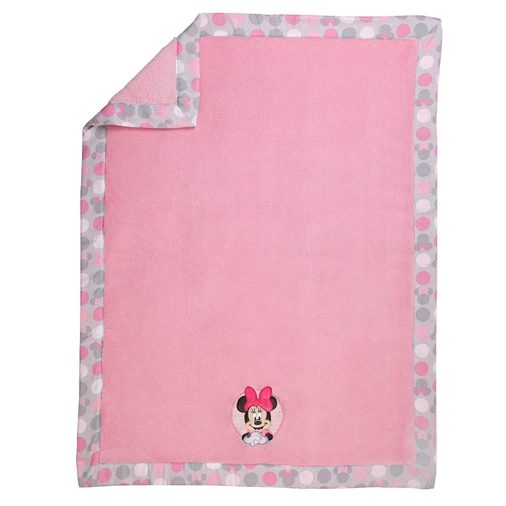 Minnie Mouse Polka Dots Plush Blanket